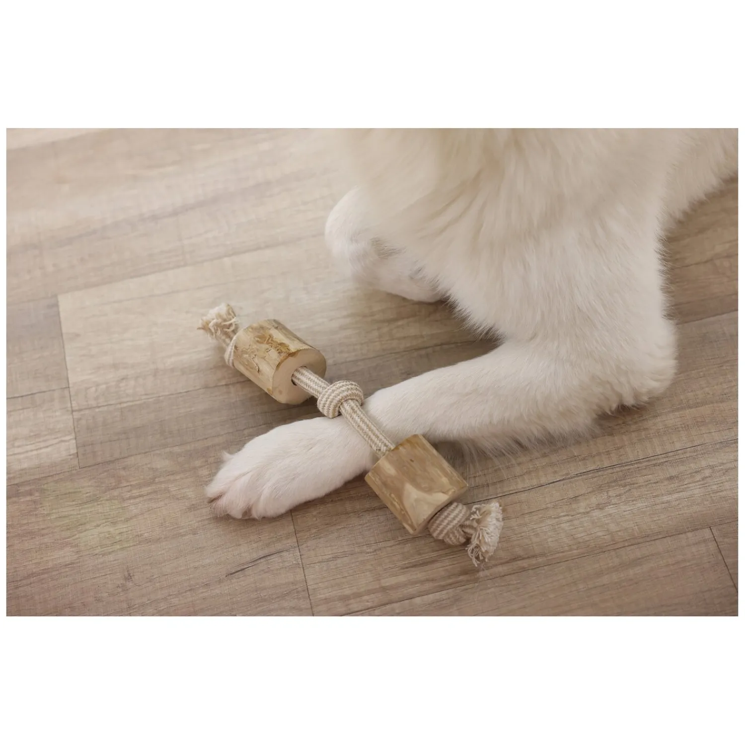 Loesdau Hundespielzeug<KERBL Hantel Kaffeeholz
