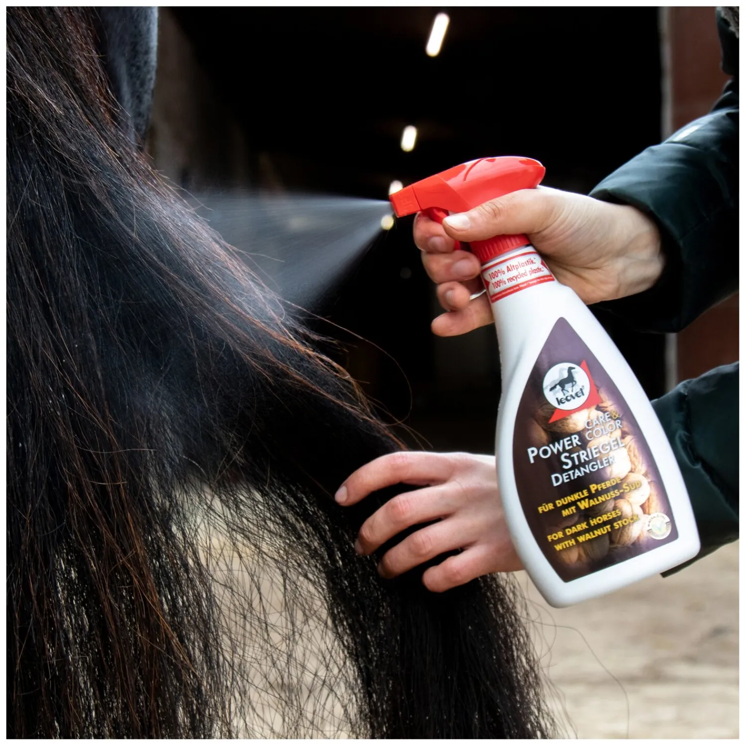 Loesdau Pferdepflege<leovet Mähnenspray Power Striegel Walnuss
