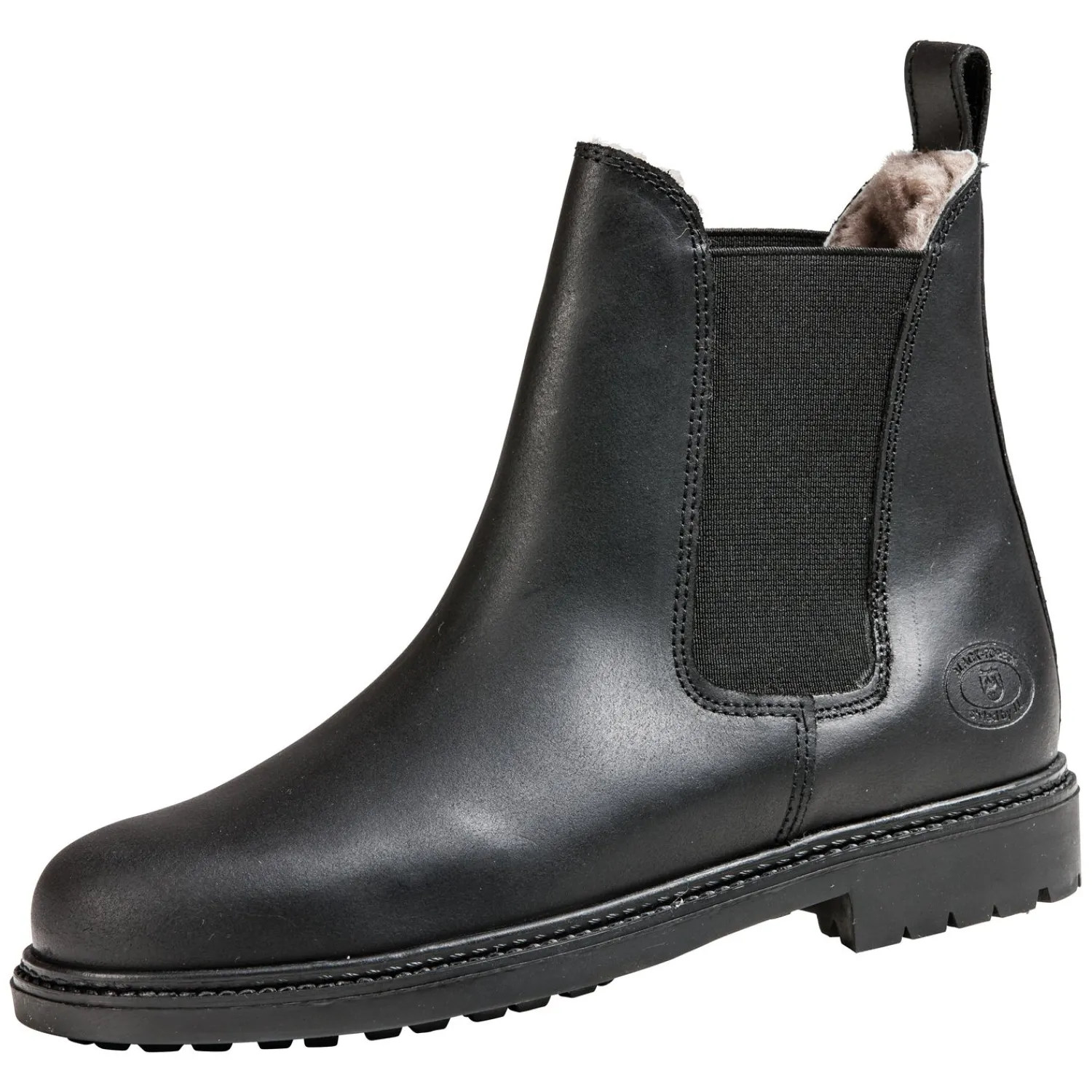 Loesdau Reitstiefeletten|Winterreitstiefel & -Schuhe<Fettleder-Jodhpurstiefel mit Lammfell