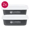 Loesdau Vorteils-Sets<-Set - Futterbox eckig mit Deckel