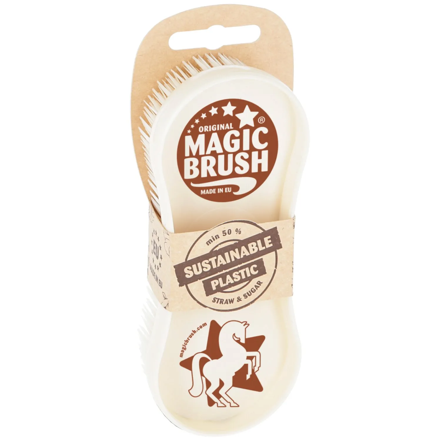 Loesdau Pferdeputzzeug<MagicBrush Bürste Nature