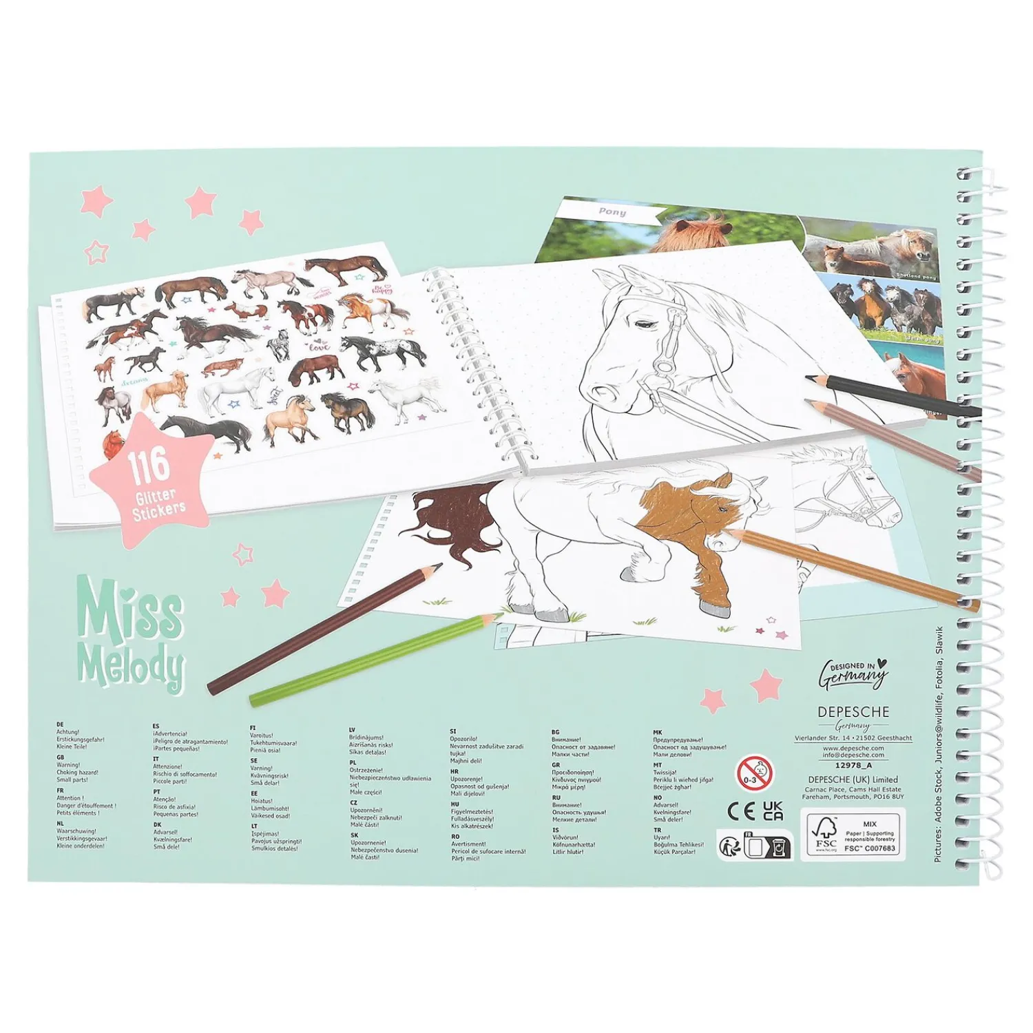 Loesdau Geschenke Für Reiter<Miss Melody Pferde-Malbuch