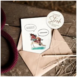 Loesdau Geschenke Für Reiter<mrs. RIDE Strohpapier-Postkarten