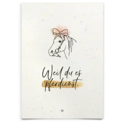 Loesdau Geschenke Für Reiter<mrs. RIDE Strohpapier-Postkarten