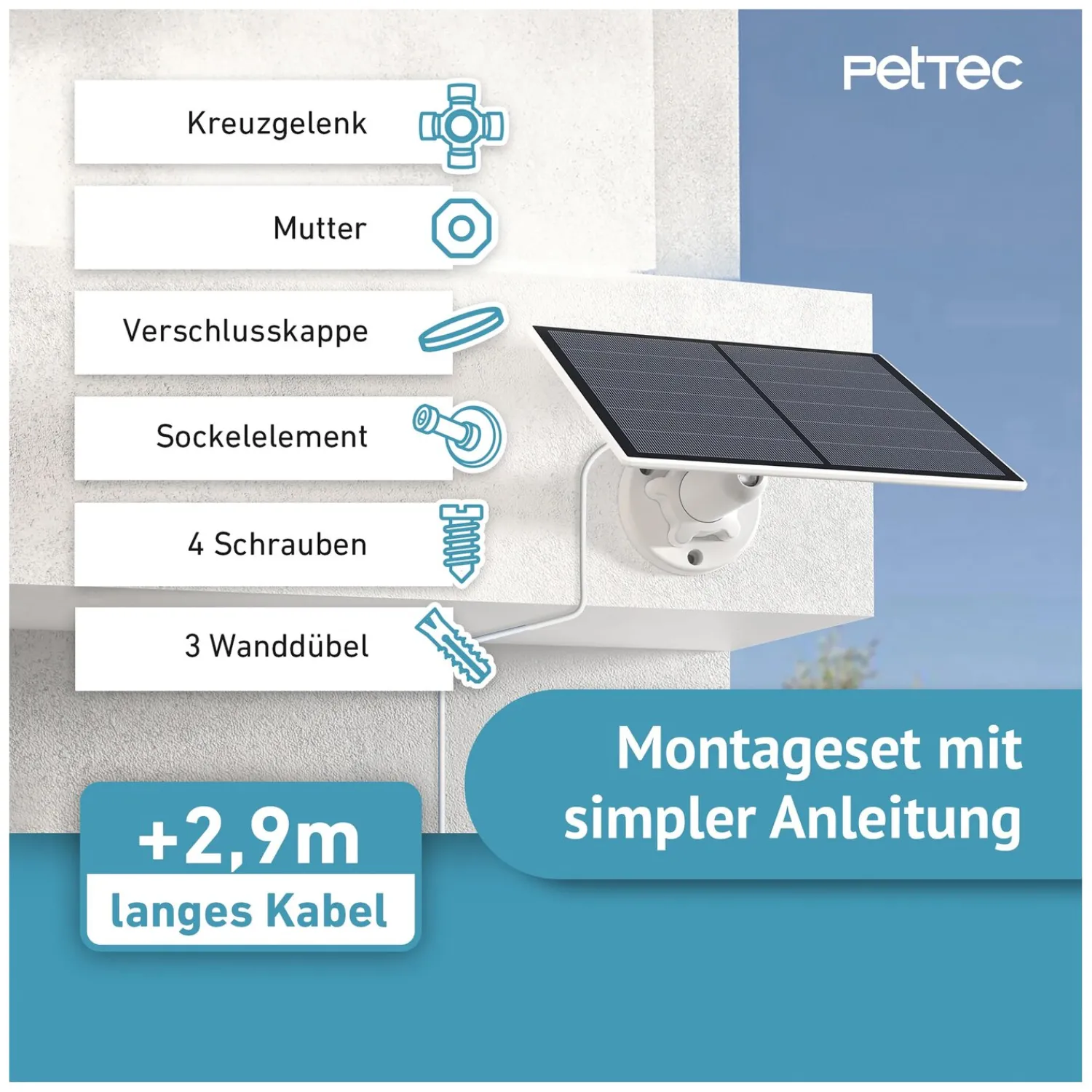 Loesdau Weiteres Stallzubehör|Pferdeanhängerzubehör<PetTec Solar Panel