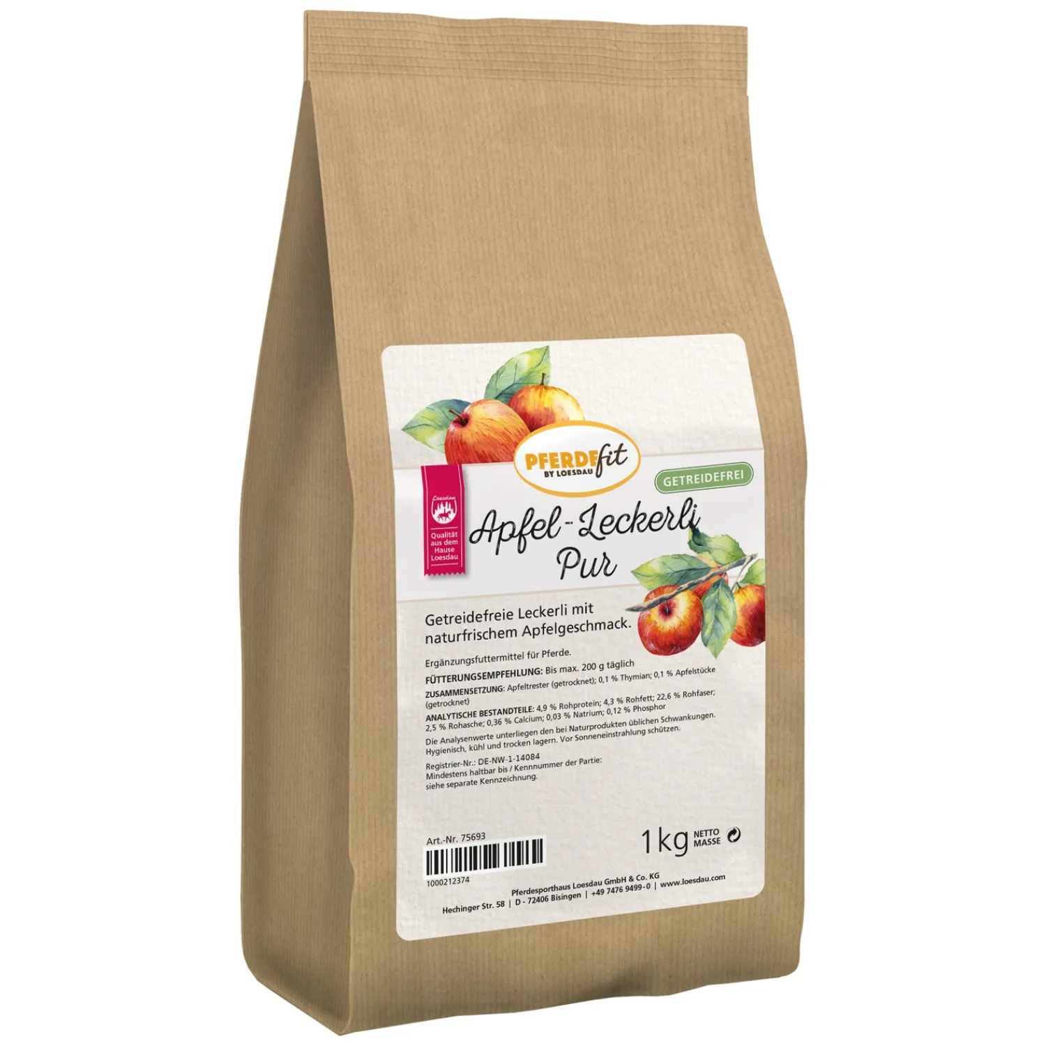 Loesdau Pferdeleckerlies<PFERDEfit by Apfel-Leckerli pur