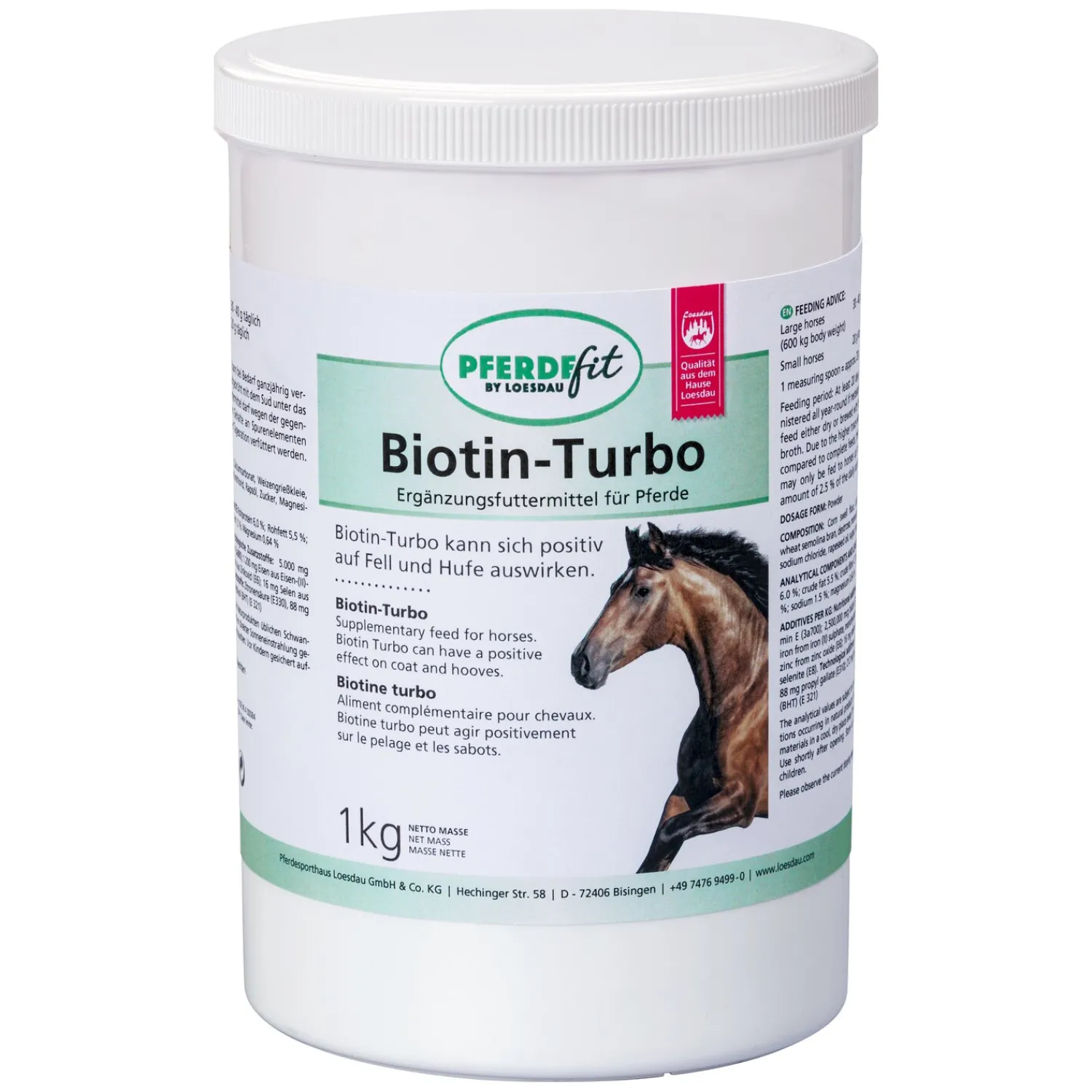 Loesdau Zusatz- Und Mineralfutter<PFERDEfit by Biotin-Turbo