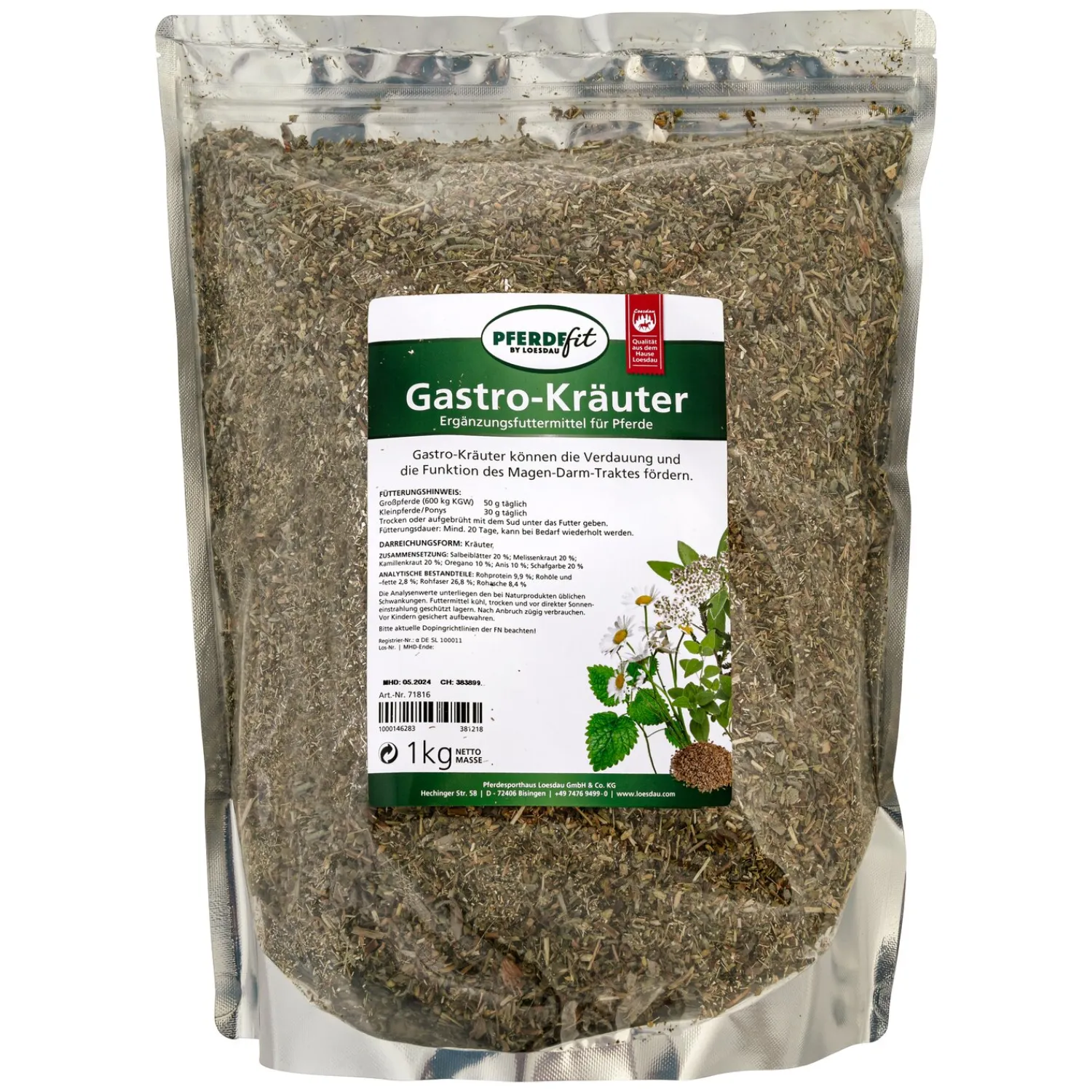 Loesdau Zusatz- Und Mineralfutter<PFERDEfit by Gastro-Kräuter