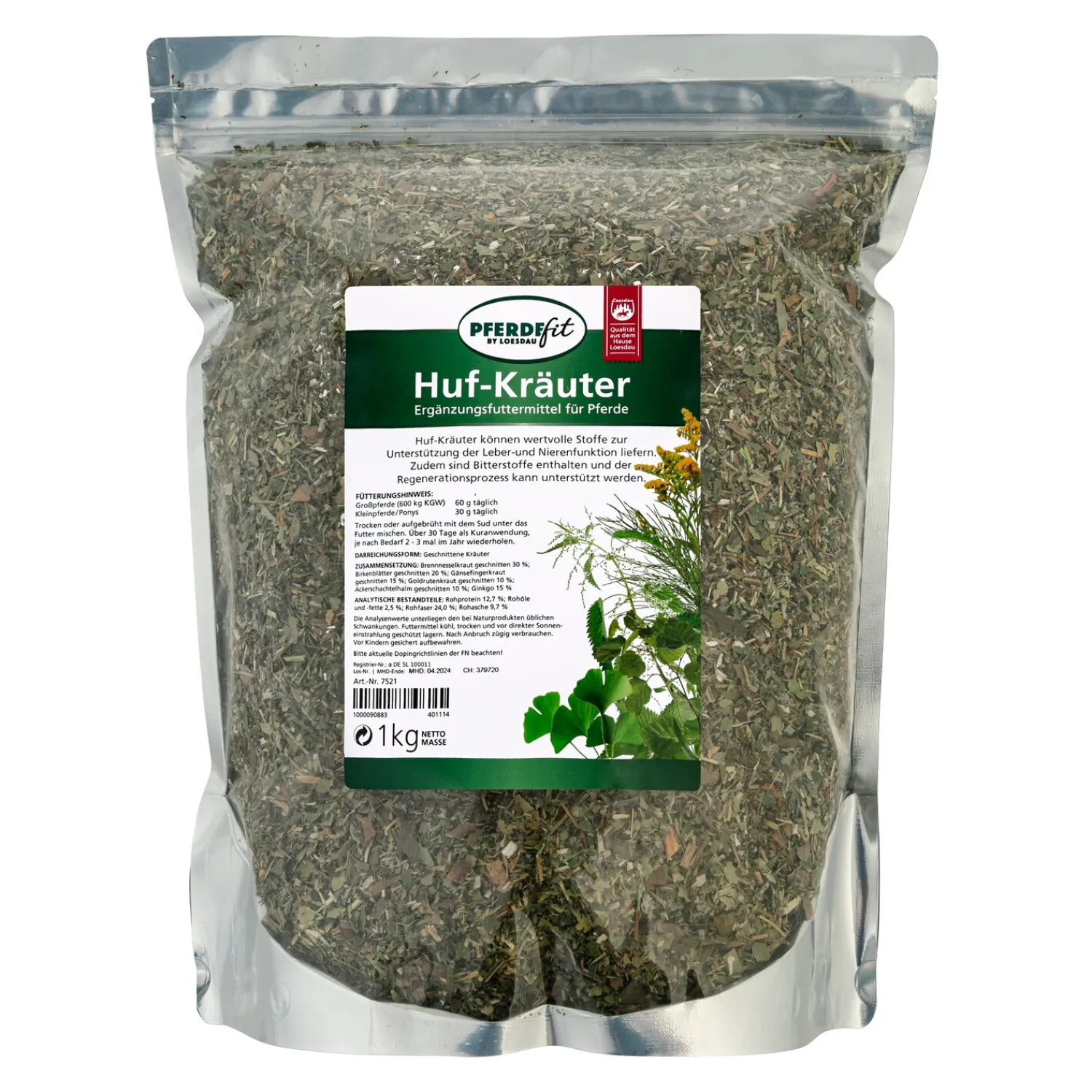 Loesdau Zusatz- Und Mineralfutter<PFERDEfit by Huf-Kräuter
