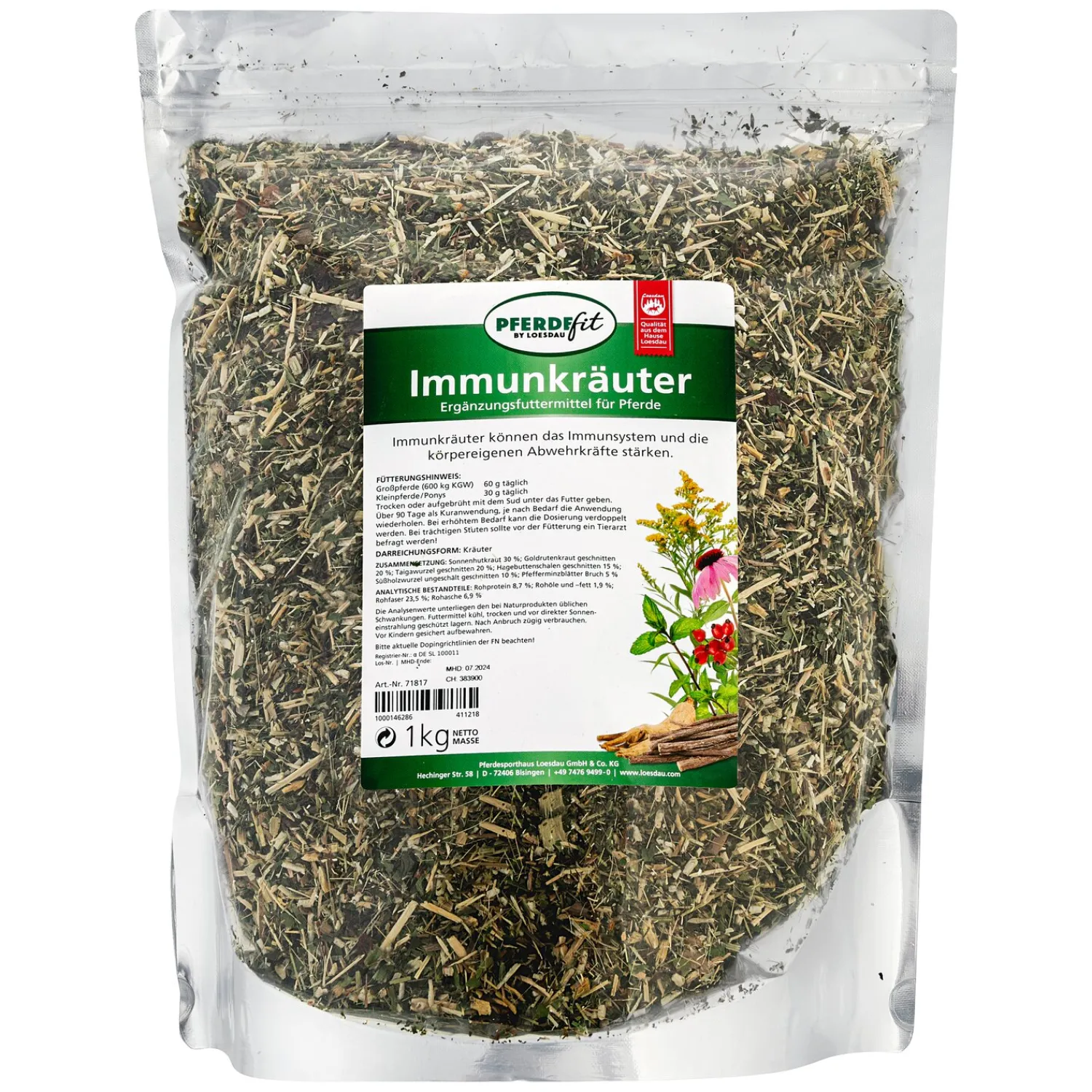 Loesdau Zusatz- Und Mineralfutter<PFERDEfit by Immunkräuter