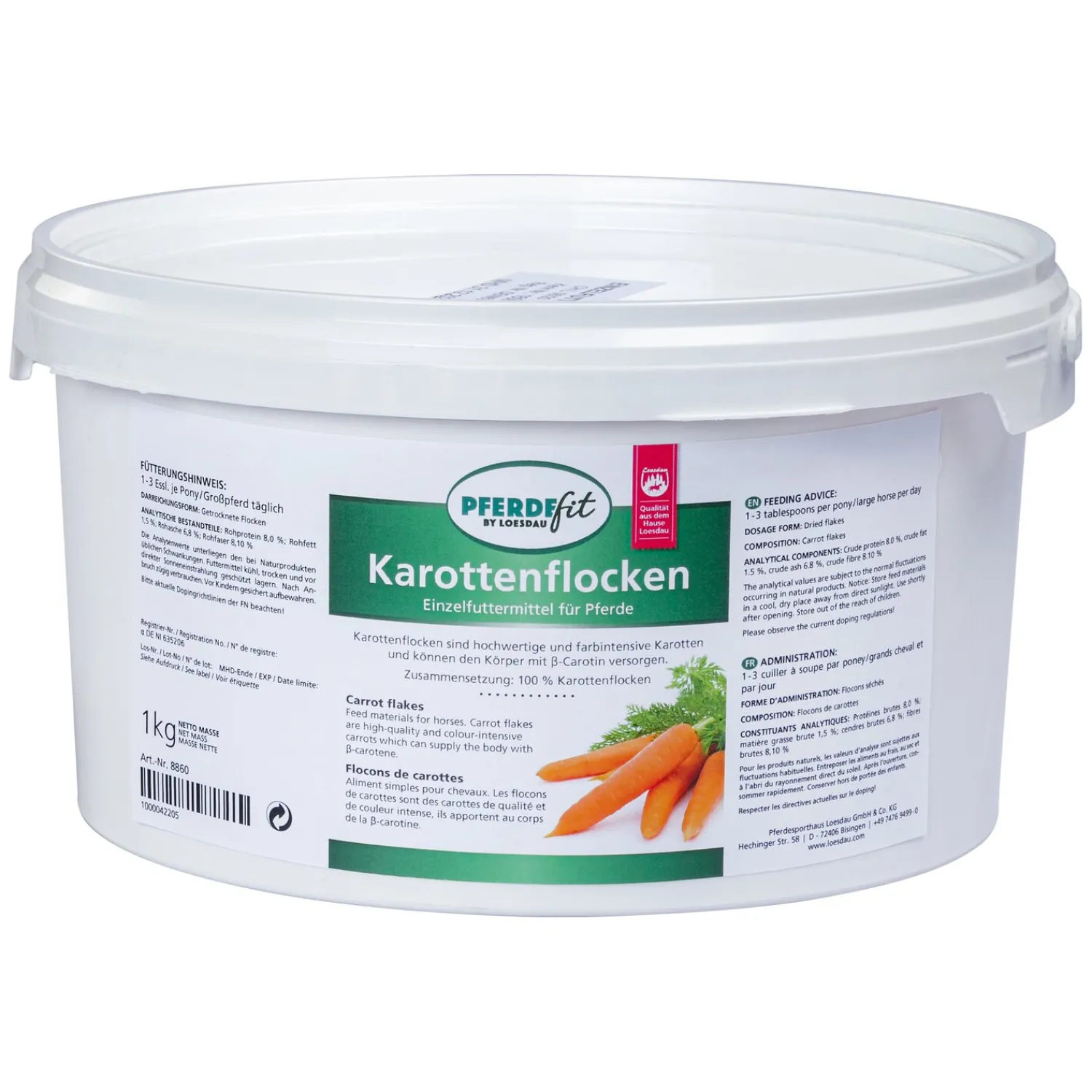 Loesdau Pferdeleckerlies<PFERDEfit by Karottenflocken