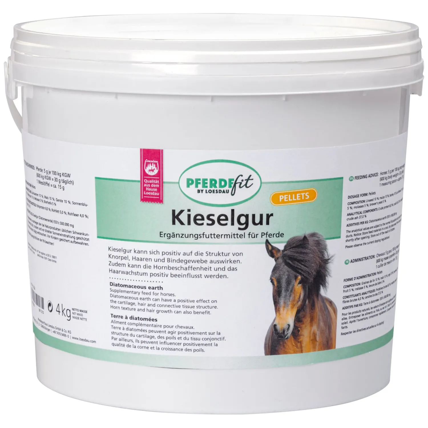 Loesdau Zusatz- Und Mineralfutter<PFERDEfit by Kieselgur Pellets