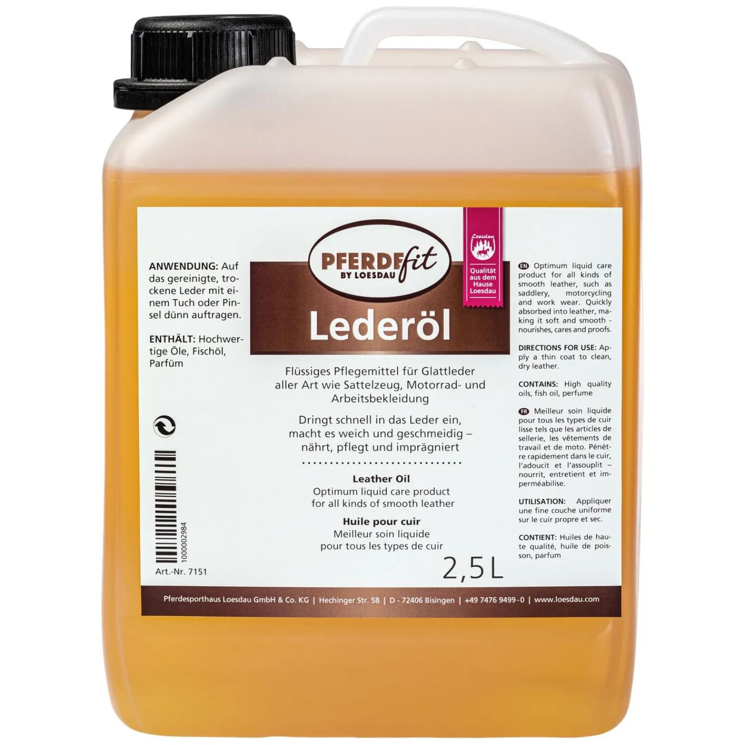 Loesdau Lederpflege<PFERDEfit by Lederöl