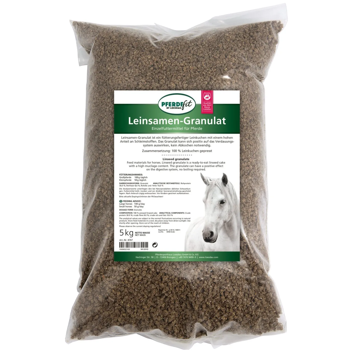 Loesdau Zusatz- Und Mineralfutter<PFERDEfit by Leinsamen-Granulat
