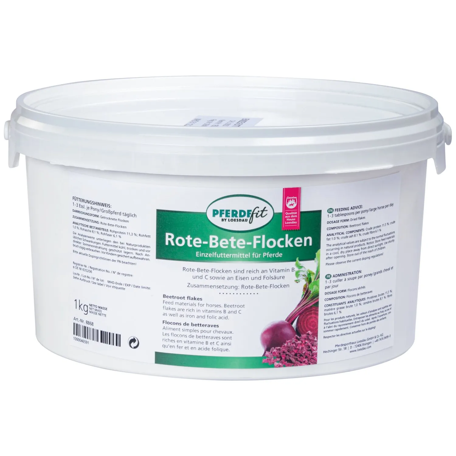 Loesdau Zusatz- Und Mineralfutter<PFERDEfit by Rote-Bete-Flocken