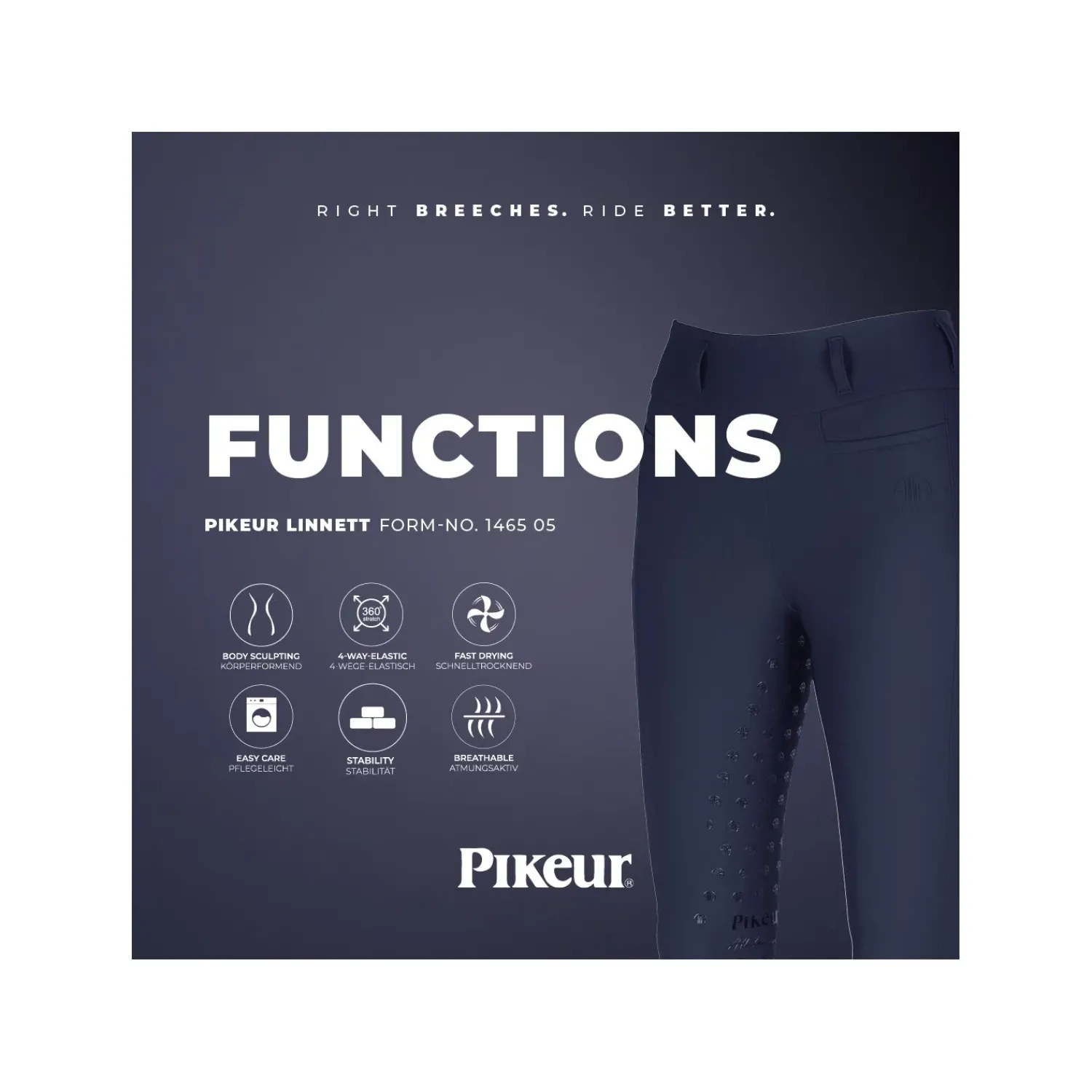 Damen PIKEUR Reithosen<Athleisure Reithose Seamless-Thight Linnett Highwaist SD