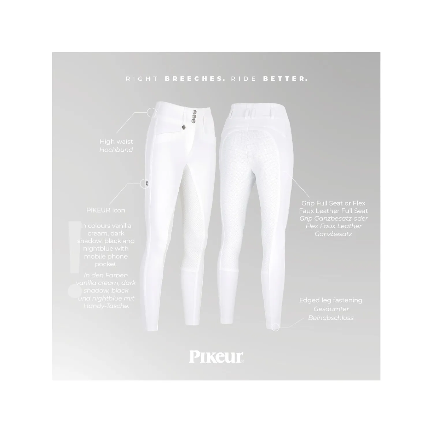 Damen PIKEUR Reithosen<Reithose New Candela FFL Sports Collection