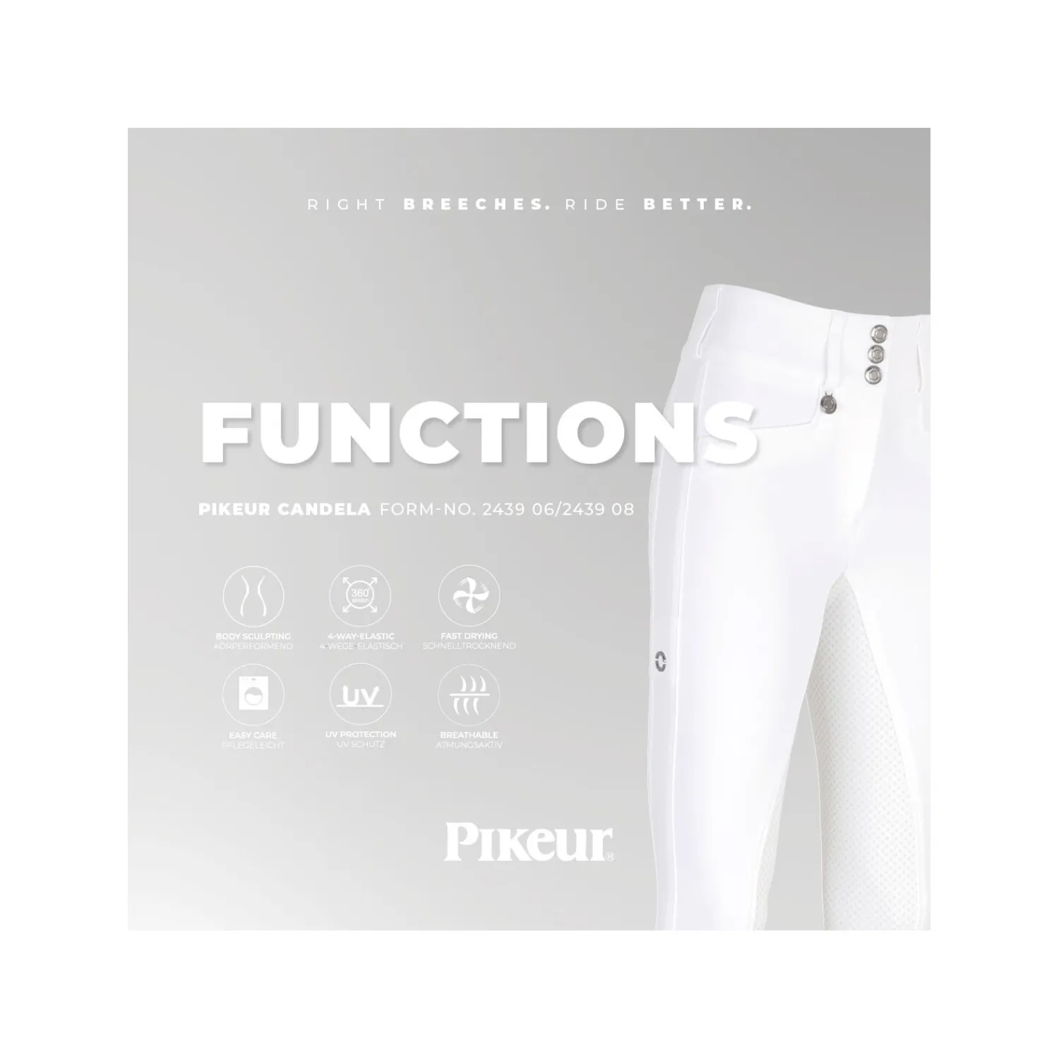 Damen PIKEUR Reithosen<Reithose New Candela FFL Sports Collection
