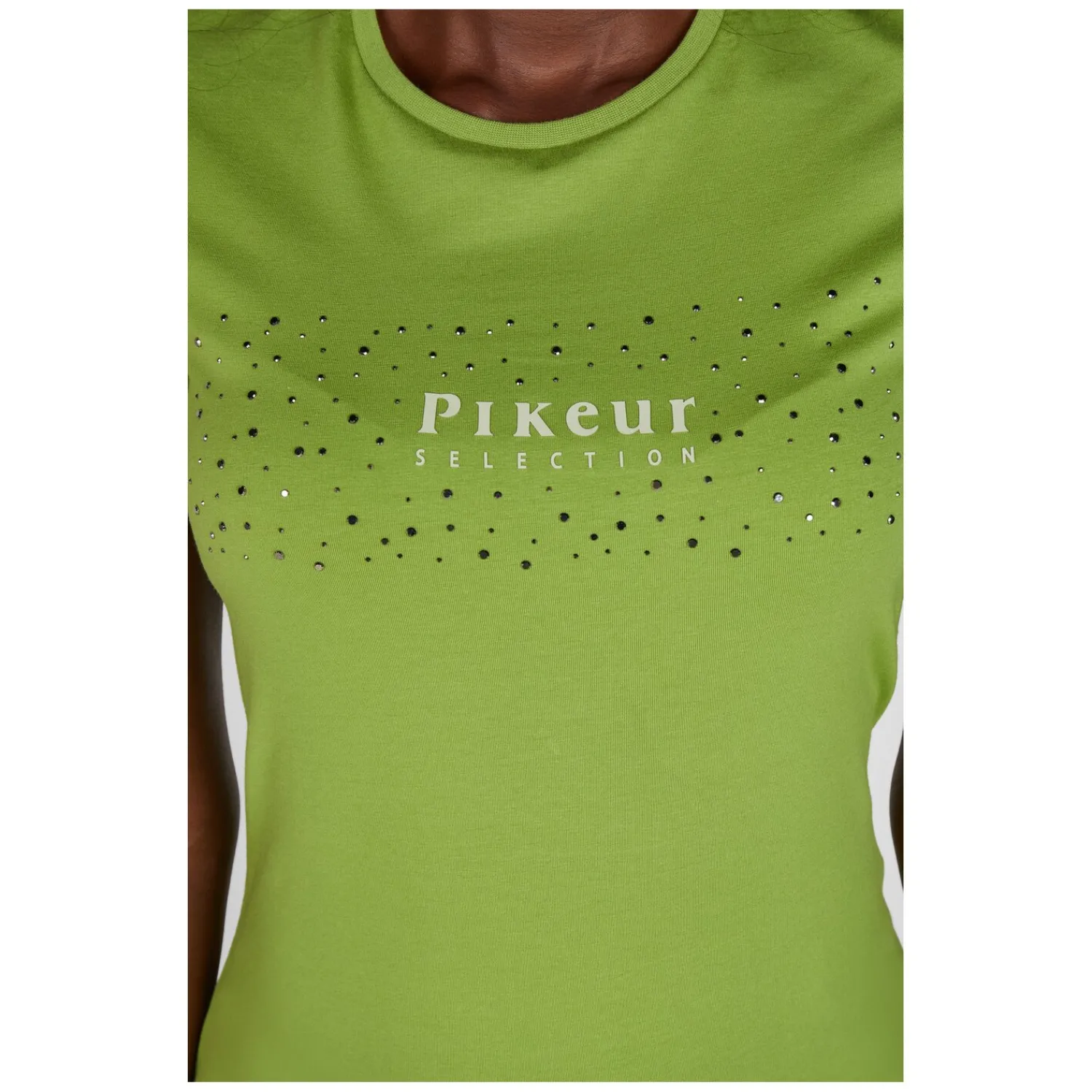 Damen PIKEUR Polo & T-Shirts<Selection Baumwollshirt mit Rundhals COTTON