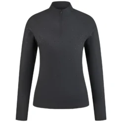 Damen PIKEUR Funktionsshirts|Pullover & Hoodies<Selection Trainingsshirt mit Rhinestones FUNCTION ZIP SHIRT