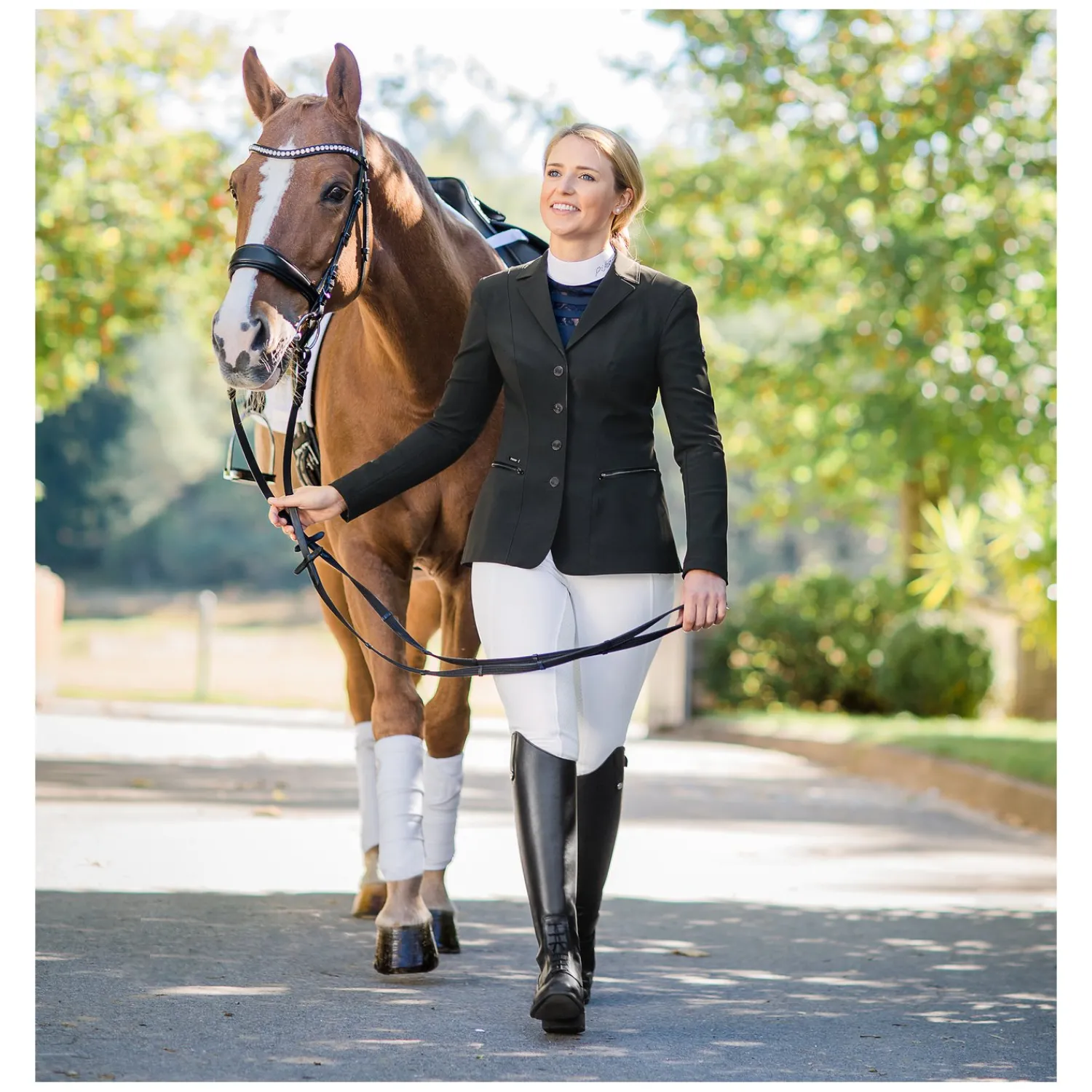 Damen PIKEUR Turnierbekleidung<Softshell-Turniersakko Paulin