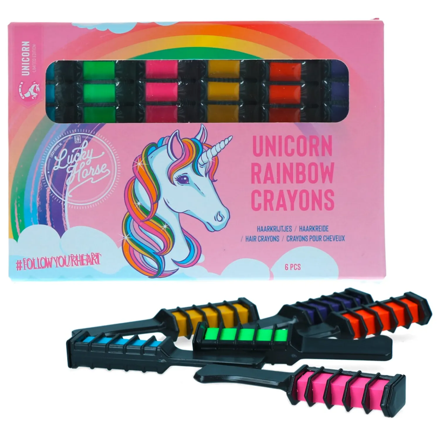 Loesdau Geschenke Für Reiter|Pferdeputzzeug<Regenbogenfarbige Kreide Lucky Horse Unicorn