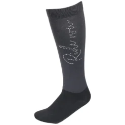 RIDE now Reitsocken<Thinsocks mit Glitzerschriftzug