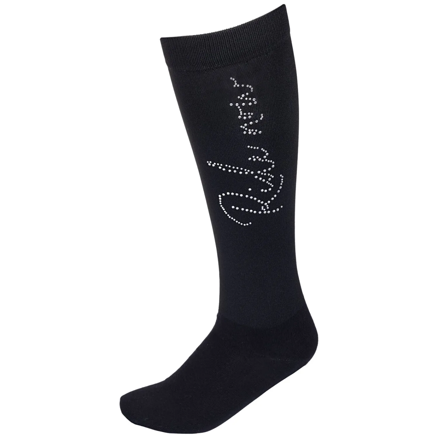 RIDE now Reitsocken<Thinsocks mit Glitzerschriftzug