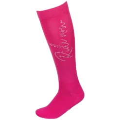 RIDE now Reitsocken<Thinsocks mit Glitzerschriftzug