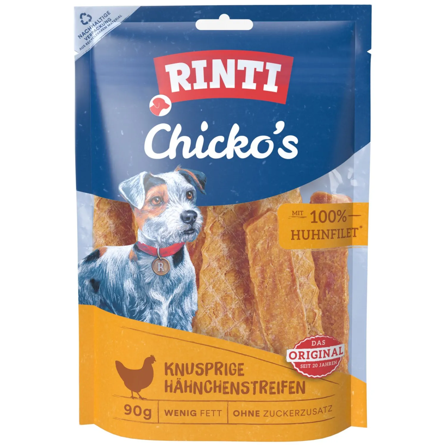 RINTI Hundesnacks<Fleischstreifen Chickos