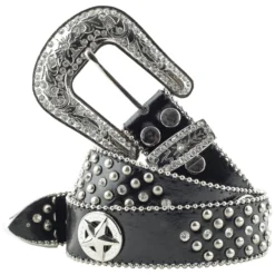 STARS & STRIPES Reitgürtel<Gürtel mit Glitzer, Nieten und Conchos