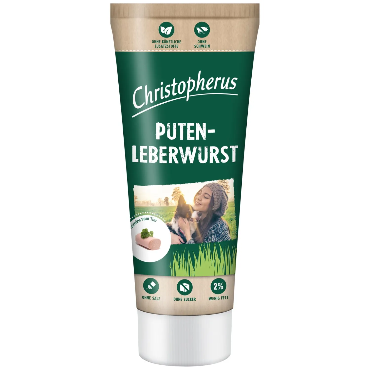 Loesdau Hundesnacks<STROETMANN Putenleberwurst Allco Christopherus