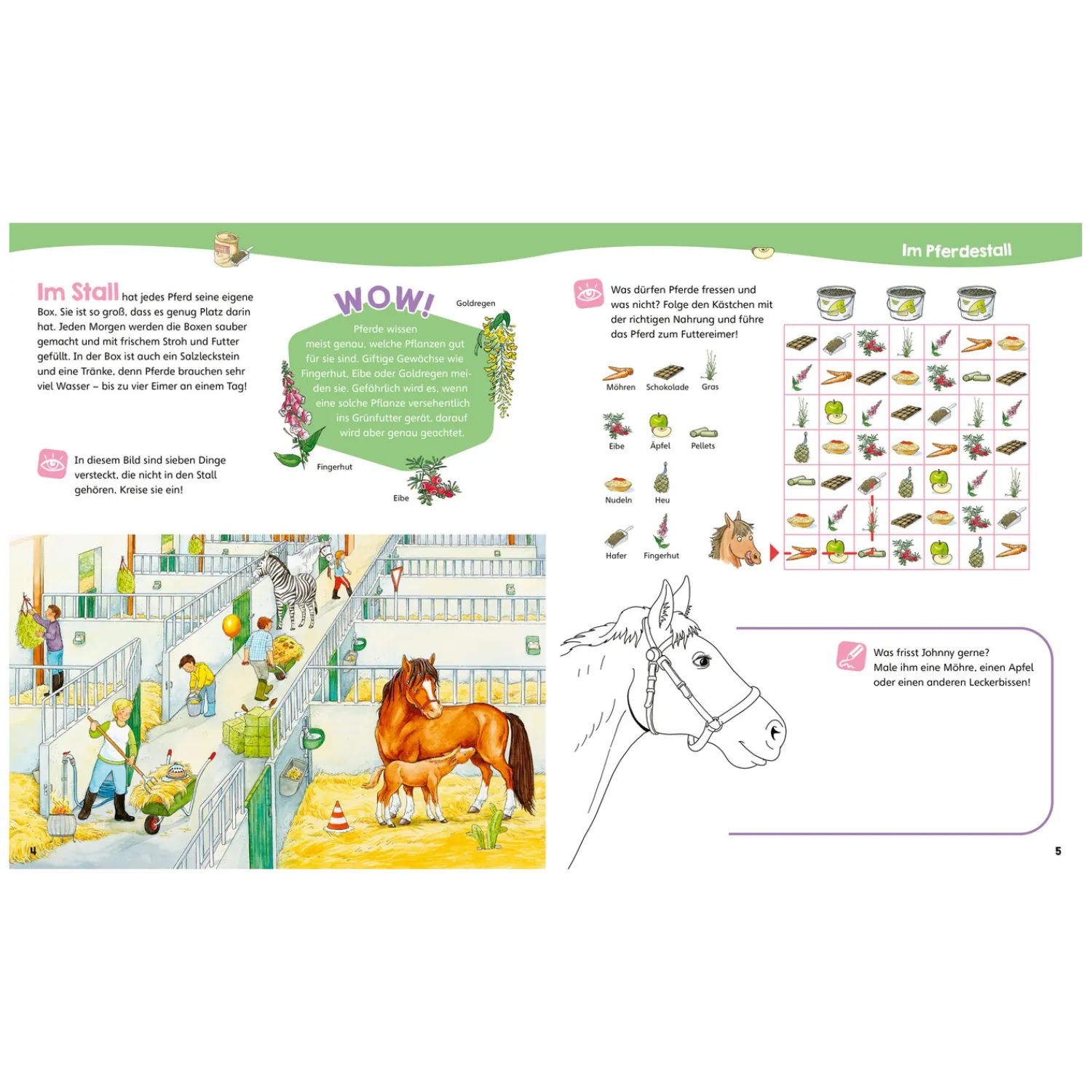 Loesdau Geschenke Für Reiter|Bücher & Multimedia<WAS IST WAS Junior Mitmach-Heft Pferde und Ponys - Spiele, Rätsel, Sticker
